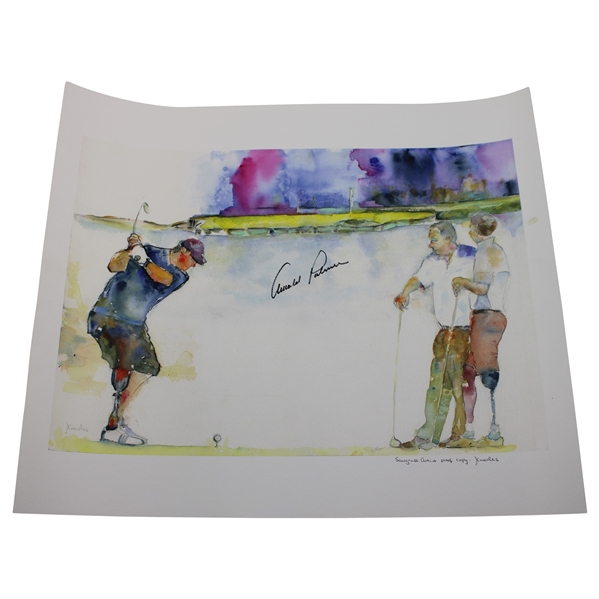 Arnold Palmer Signed Sawgrass Artist Proof Print Knowles JSA ALOA