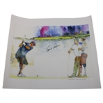 Arnold Palmer Signed Sawgrass Artist Proof Print Knowles JSA ALOA