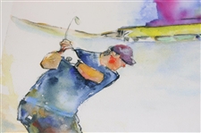 Arnold Palmer Signed Sawgrass Artist Proof Print Knowles JSA ALOA
