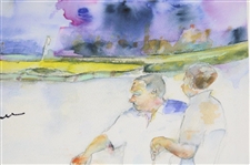 Arnold Palmer Signed Sawgrass Artist Proof Print Knowles JSA ALOA
