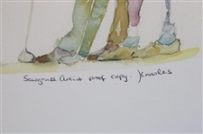 Arnold Palmer Signed Sawgrass Artist Proof Print Knowles JSA ALOA