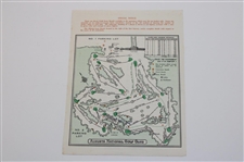 Jack Nicklaus Signed 1965 Masters Tournament Sunday Pairing Sheet JSA ALOA
