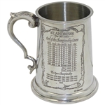 St. Andrews 'The Old Course' Course Layout/Scorecard Pewter Golf Tankard - Made in England