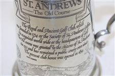 St. Andrews 'The Old Course' Course Layout/Scorecard Pewter Golf Tankard - Made in England