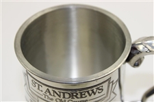 St. Andrews 'The Old Course' Course Layout/Scorecard Pewter Golf Tankard - Made in England