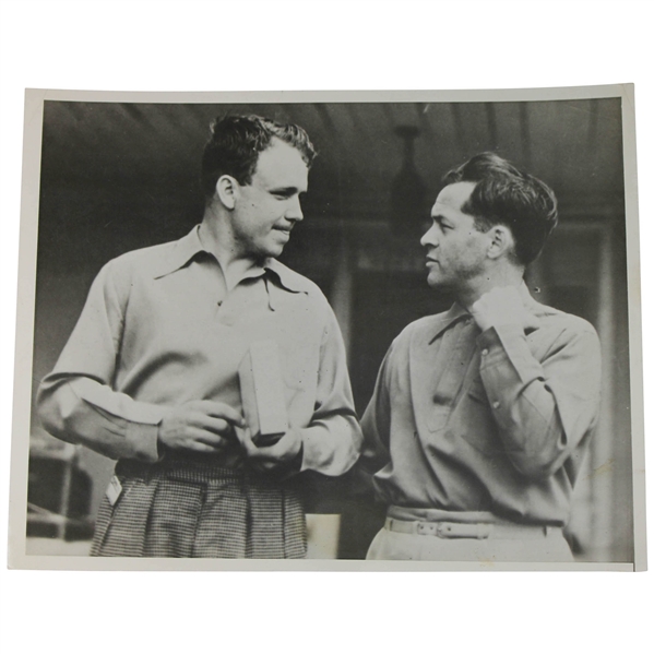 1930s Bobby Jones and Ralph Guldahl Golf Icons on the Course  Photo