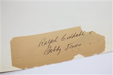 1930's Bobby Jones and Ralph Guldahl 'Golf Icons on the Course'  Photo