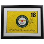 Phil Mickelson Signed 2005 PGA Championship at Baltusrol Flag - Framed JSA ALOA