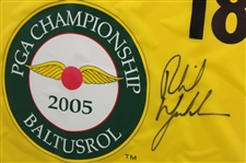 Phil Mickelson Signed 2005 PGA Championship at Baltusrol Flag - Framed JSA ALOA