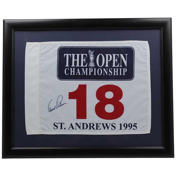 Arnold Palmer Signed 1995 OPEN Championship at St. Andrews - Framed JSA FULL #B80527