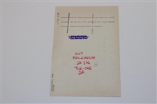 Three (3) Seve Ballesteros Wire Photos - 13yr Old Caddie, Green Notepad & Missed Putt