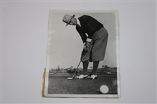 Four (4) Tommy Armour Wire Photos - Open Champ, Putting at Riviera, Western Open & LA Open