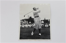 Four (4) Tommy Armour Wire Photos - Open Champ, Putting at Riviera, Western Open & LA Open