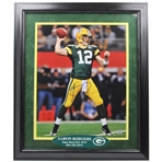 Aaron Rodgers Signed 16x20 Deluxe Framed w/ JSA Letter #YY21497