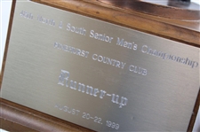 1999 North & South Senior Men's Championship Pinehurst CC Runner-Up Putter Boy Trophy