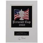 President George Bush Signed 2008 Prescott Cup Sponsorship Appreciation Embroidered Award JSA ALOA