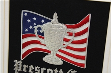 President George Bush Signed 2008 Prescott Cup Sponsorship Appreciation Embroidered Award JSA ALOA