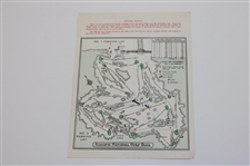 Jack Nicklaus Signed 1966 Masters Tournament Sunday Pairing Sheet JSA ALOA