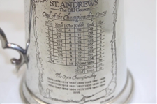 St. Andrews 'The Old Course' Course Layout/Scorecard Pewter Golf Tankard - Made in England