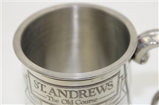 St. Andrews 'The Old Course' Course Layout/Scorecard Pewter Golf Tankard - Made in England