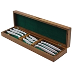 1983 Masters Tournament Gerber Knife Set of Six (6) in Original Wooden