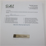 Sally Irwin's PGA Tour Gold Tone Pin