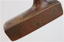 Spalding Mallet Putter w/Screw Insert Brass Plate Face w/SCS on Crown & Heel