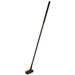 Spalding Mallet Putter w/Screw Insert Brass Plate Face w/SCS on Crown & Heel