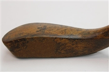 J. Anderson Longnose Splice Neck Baffing Spoon w/LS Stamp on Crown & Brass Plate