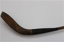 J. Anderson Longnose Splice Neck Baffing Spoon w/LS Stamp on Crown & Brass Plate