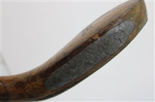 J. Anderson Longnose Splice Neck Baffing Spoon w/LS Stamp on Crown & Brass Plate