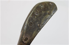 J. Anderson Longnose Splice Neck Baffing Spoon w/LS Stamp on Crown & Brass Plate