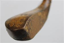 J. Anderson Longnose Splice Neck Baffing Spoon w/LS Stamp on Crown & Brass Plate