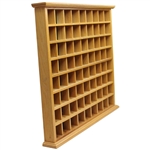 Classic Wooden Golf Ball Display Rack - 72 Cubes