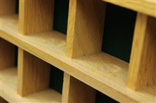 Classic Wooden Golf Ball Display Rack - 72 Cubes
