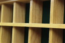 Classic Wooden Golf Ball Display Rack - 72 Cubes