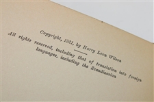 1921 'So This Is Golf!' Book Signed by Author Harry Leon Wilson