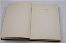 1955 'A History of Golf: The Royal and Ancient Game' First Edition Book by Robert Browning