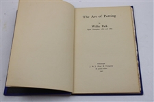 1920 'The Art of Putting' 1st Edition Book by Willie Park