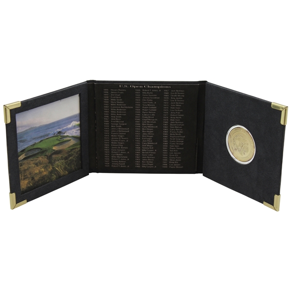 2000 US Open Commemorative Coin, Holder, and Box - Tiger Win - One Troy Ounce of Silver