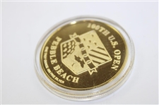 2000 US Open Commemorative Coin, Holder, and Box - Tiger Win - One Troy Ounce of Silver