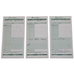 Three (3) Ben Hogan Signed Shady Oaks Country Club Receipts JSA ALOA