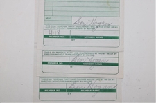 Three (3) Ben Hogan Signed Shady Oaks Country Club Receipts JSA ALOA