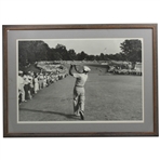 Ben Hogan Signed 1950 U. S. Open at Merion 1 Iron Print - Framed JSA ALOA