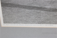 Ben Hogan Signed 1950 U. S. Open at Merion 1 Iron Print - Framed JSA ALOA