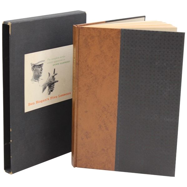 1957 Ben Hogans Five Lessons 1st Edition Deluxe Book in Slipcase