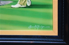 Vibrant Color Photograph of Ben Hogan Collage Original Painting by Artist Alan Zuniga