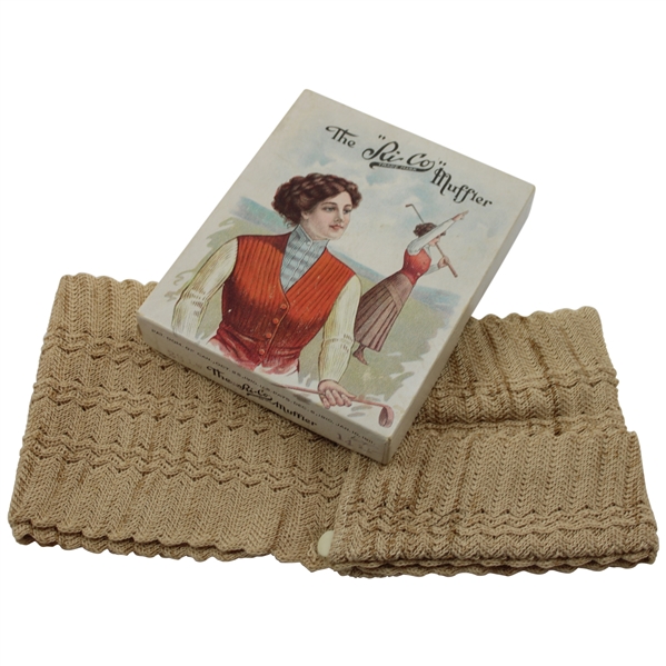 c.1911 The Ri Co Muffler Lady Golfer Accessory in Original Box