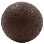 c.1870 Gutty Ball with Intricate & Unique Circle Designs & Mold Mark