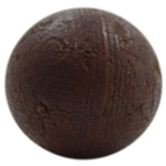 c.1870 Gutty Ball with Intricate & Unique Circle Designs & Mold Mark